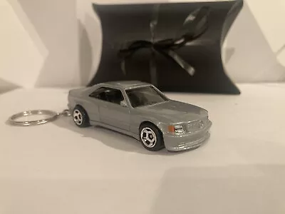 Mercedes Benz 560 SEC AMG Silver Keychain Black Hot Wheels Matchbox • $9.95