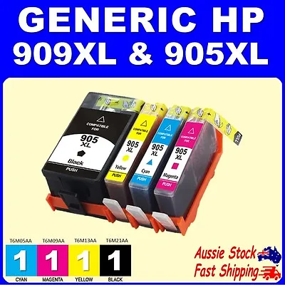 $15 • Buy 4x 2x Generic 905 905XL 909XL Ink For OFFICEJET PRO 6950 6960 6970 Or Bottle Ink