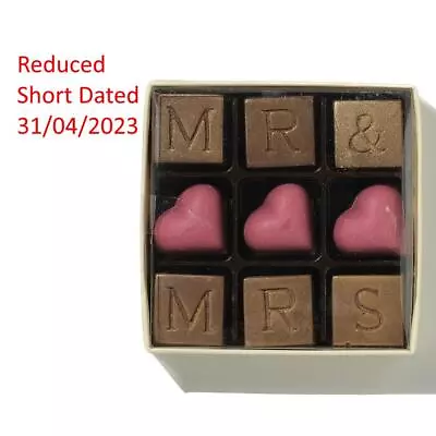 Short Dated Chocolate Choc On Choc White & Milk Belgian  Mr & Mrs 110g  31/04/23 • £9.99