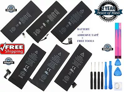 OEM Replacement Internal Battery For IPhone 5C 5S 6G 6 Plus 6S Plus Adhesive Lot • $7.48