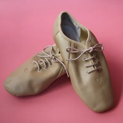 Revolution Tan Stretch Split Sole Jazz Shoes Adult Size 8 NEW • £16