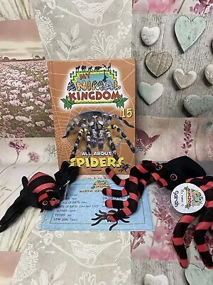 My Animal Kingdom Book 15 Spiders 2 Soft Toys + Tags + Certificate Deagostini • £10