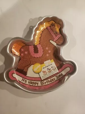 Wilton Cake Tin 2105 - 2388 Rocking Horse Cake Tin Baking Birthday 1984 • £9.63