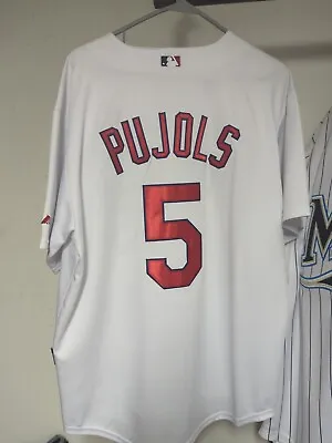 Vintage Majestic Authentic St Louis Cardinals Albert Pujols #5 Jersey Mens 50 • $61.88