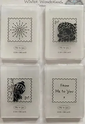 Me To You Winter Wonderland Stamp Embossing Folders Christmas 4 Pk 50 X 70mm • £3.99