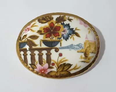 £5 • Buy Vintage Porcelain Flowers Brooch
