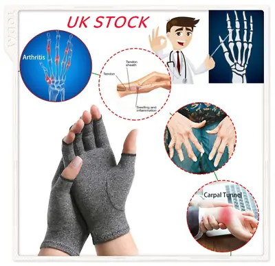 Arthritis Gloves Wrist Hand Thumb Support PainRelief Finger Compression • £3.08