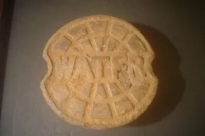 £33.40 • Buy Vintage Cast Iron Small Manhole Cover  Water  12 Pounds