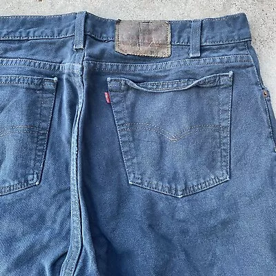 Vtg Levi’s 550 Denim Jeans Usa Made Size 36 Relaxed Tapered Leg Dark Blue • $35.96