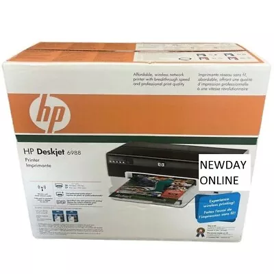 HP Deskjet 6988 Printer Color USB LAN Wi-Fi 36ppm 32MB 4800x1200dpi CB055A NEW • $350