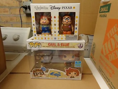 Funko Pop!disney Up Carl&ellie 2pack 2019 Sdcc/vinylmation Of Young Carl/ellie • $369.99