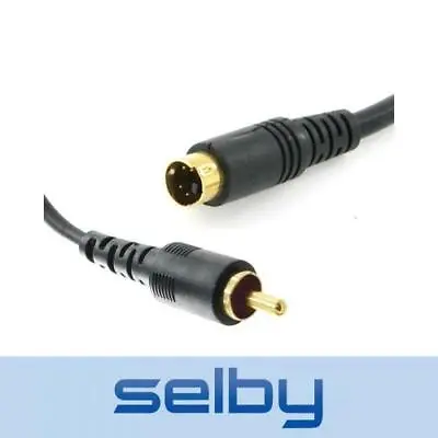 3m Budget SVHS S-Video To RCA Composite Video Yellow Cable Lead Gold Plated • $10
