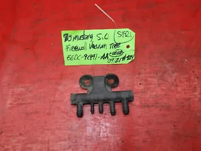 $15 • Buy 86-93 Mustang 5.0 Lx Gt Intake Firewall Vacuum Splitter Tree Oem E6dc-9c491-aa
