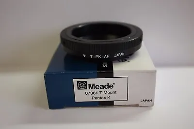 Meade 07381 T-Mount Ring For Pentax K SLR DSLR Astro Imaging Photography NEW! • $7.95