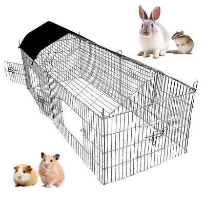 £36.97 • Buy 1.8m Pet Rabbit Run Play Pen Guinea Pig Playpen Chicken Puppy Cage Hutch UKES.