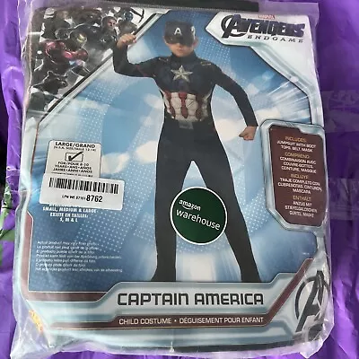 Rubie's Official Marvel Avengers Endgame Captian America Classic Childs 8-10yrs • £14.99