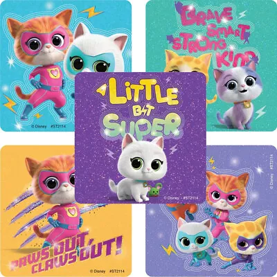 25 SuperKitties Stickers Assorted 2.5  X 2.5  Each Party Favors • $3.49