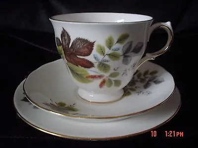 Vintage Gainsborough Trio LEAVES Cup Saucer Plate • £10.99