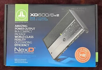 JL Audio XD600/6V2 (98605) 600 Watt 6 Channel Amplifier * NEW IN OEM BOX *  • $599.90