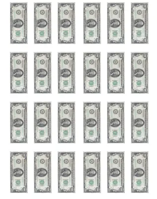 Edible Money US Dollars $100 Cupcake Topper Banknote High Quality Icing Wafer • £2.99