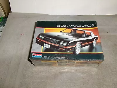Vint. Monogram 1/24 1986 Chevrolet Monte Carlo Ss Model Car Kit -  Sealed Box • $24.99