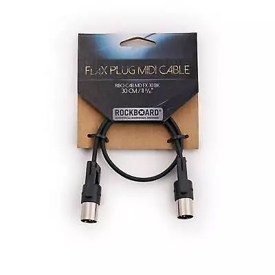 Rockboard FlaX Plug 30cm (11 13/16 ) Flat MIDI Cable - Angle Or Straight (RBO • $7