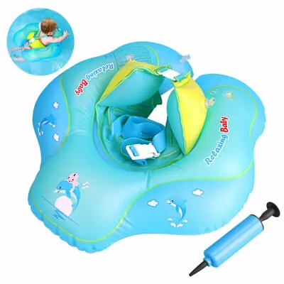 Inflatable Baby Kids Float Swimming Ring Safe Swim Trainer Water Toys Pool S L • £15.98