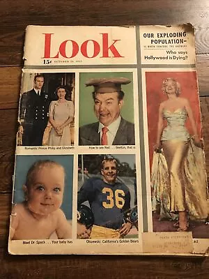 Look Magazine~Marilyn Monroe~Red Skelton~Queen Elizabeth Prince Philip 1951 • $45