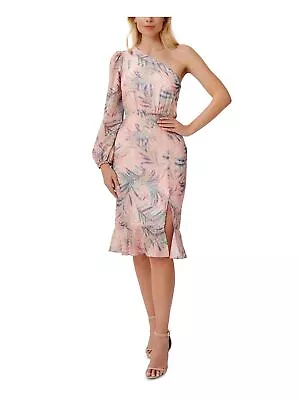 AIDAN AIDAN MATTOX Womens Pink Hem Lined Blouson Sleeve Sheath Dress 4 • $31.89