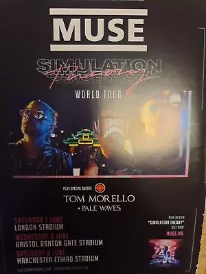 Muse Simulation Tour / Oli Sykes Bring Me The Horizon A4 Poster Kerrang Magazine • £5.49