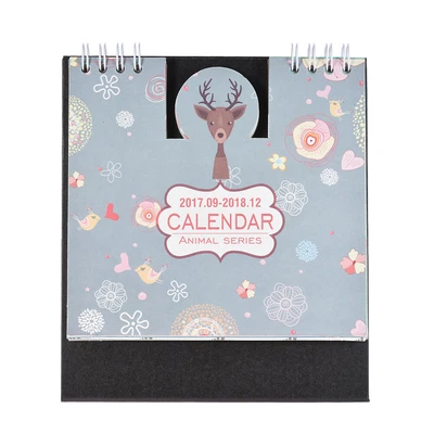 $13.09 • Buy 1pcs 2017-2018 16-Month Small Desk Calendar Table Calendar Schedule W/Stand J3O2