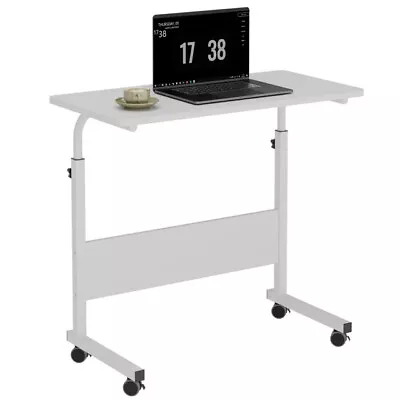 White 31.5  Mobile Stand Laptop Notebook Computer Desk Table Height Adjustable • $46.24
