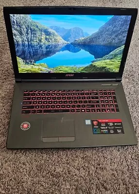 MSI MS-179B 17.3  Gaming Laptop Intel Core I7 24GB RAM 1TB SSD - Black / Red • $400