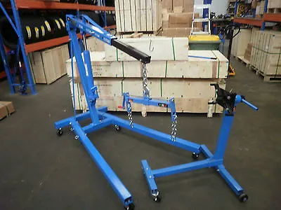 Engine Crane 1800kg & 450kg Engine Stand 450kg Load Leveller AUS STD (COMBO1) • $469.99