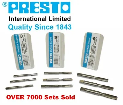 £11 • Buy Presto 3 Piece Metric Tap Sets HSS Hand Tap Includes Taper, Second & Plug Taps