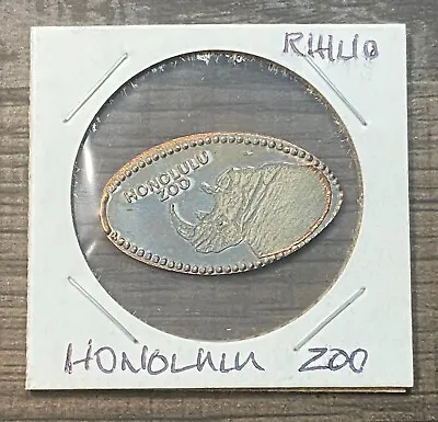 $3.59 • Buy Honolulu Zoo Rhino Waikiki, Hawaii Hawaiian Elongated Penny Token