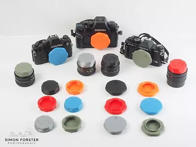 Contax Yashica C/Y Body Caps & Rear Lens Caps By Forster UK • £6.49