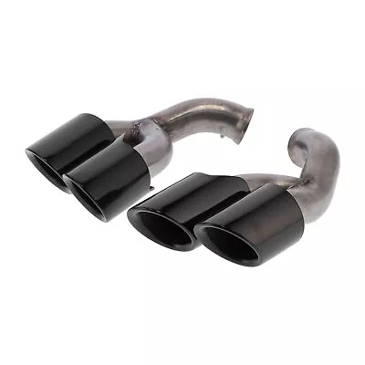 Hot Car 2pcs Quad Exhaust Tip Tailpipe For GTS Style 68mm Inlet 120mm Outlet For • $506.88