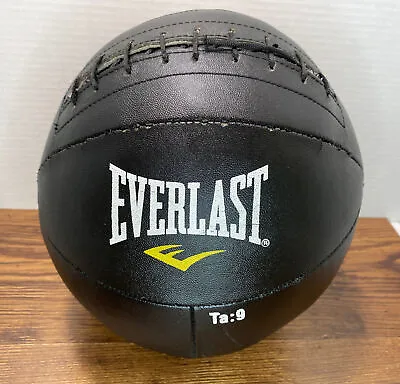 EVERLAST Stitched Medicine Ball Model Ta:9 - 9.9 Lbs - Some Visible Wear  • $29.99