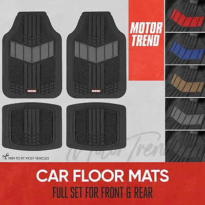 Motor Trend Gray Car Floor Mats Heavy Duty Front & Rear Set Fits Volvo Models • $39.99