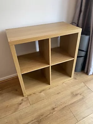 IKEA Kallax 202.758.14 77 X 77cm Shelving Unit - Oak Effect. Great Condition • £10