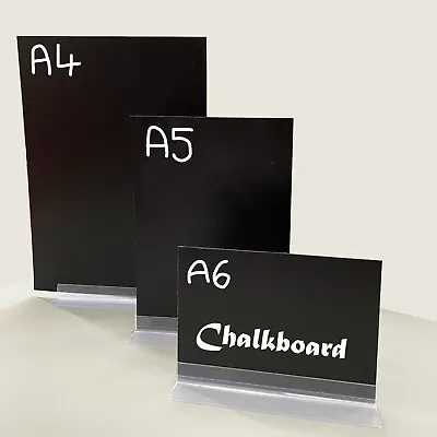 Table Top Freestanding Menu Blackboard Specials Board Chalkboard With Base • £3.99