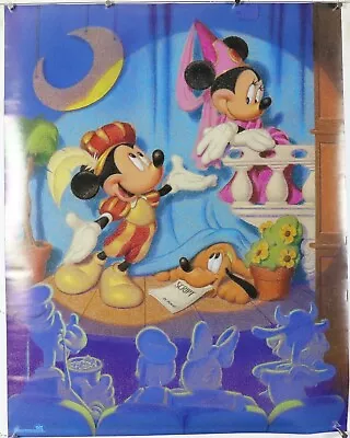 Mickey & Minnie Mouse Romeo Juliette Poster Vintage OSP Walt Disney NOS (b403) • $18.99