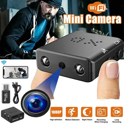 1080P Wireless Mini Spy Camera WiFi MINI Nanny Camera CAM Home Security Camera • £13.90