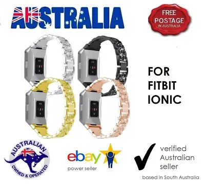 For FITBIT IONIC Stainless Steel Wrist Band Strap Bling Sparkles SA & AU SELLER • $5.99