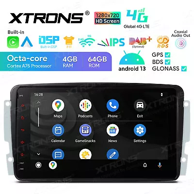 8  Car Stereo Android Radio GPS 8-Core 4+64GB For Mercedes Benz C-W203 CLK-W209 • $505.99