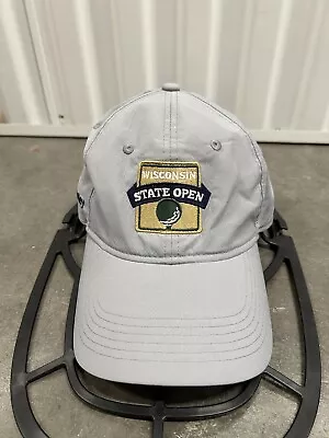 Wisconsin State Open Golf Ahead Grey Strapback Hat 100th Edition Morgan Stanley • $11