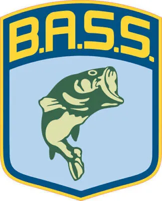  BASS Shield Fishing Sticker Vinyl Decal • $4.15