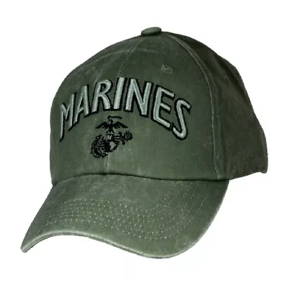 U.S. Marine Corps EGA USMC Washed OD Green Baseball Cap • $19.99