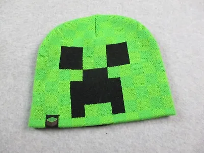 Minecraft Creeper Green Knit Hap Cap Beanie Acrylic Presented By JINX • $9.99